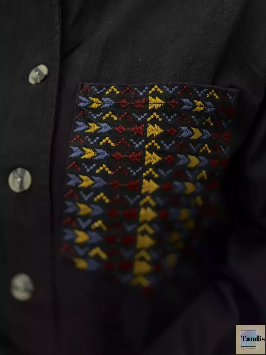 کت جین(جیب گلدوزی)