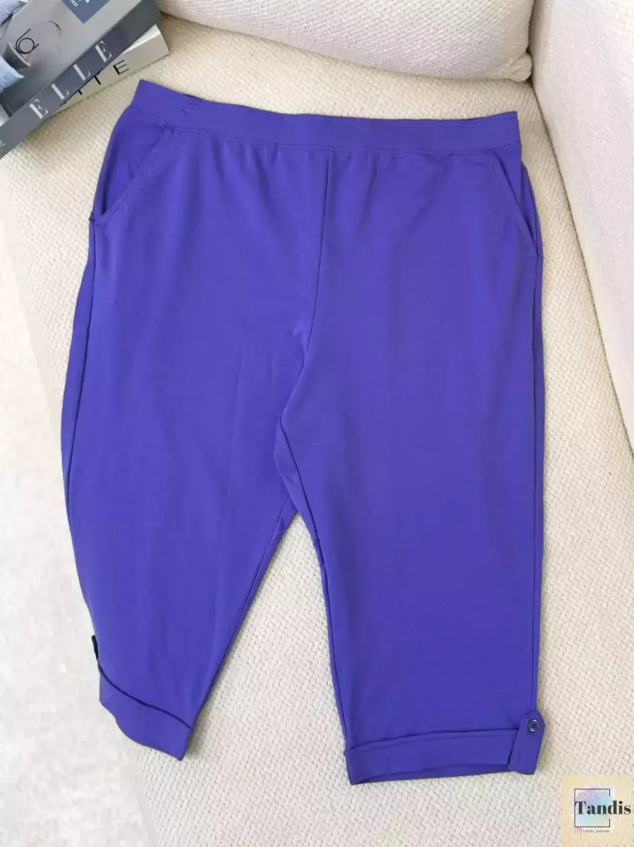 شلوارک پایین دکمه(بنفش-آبی)