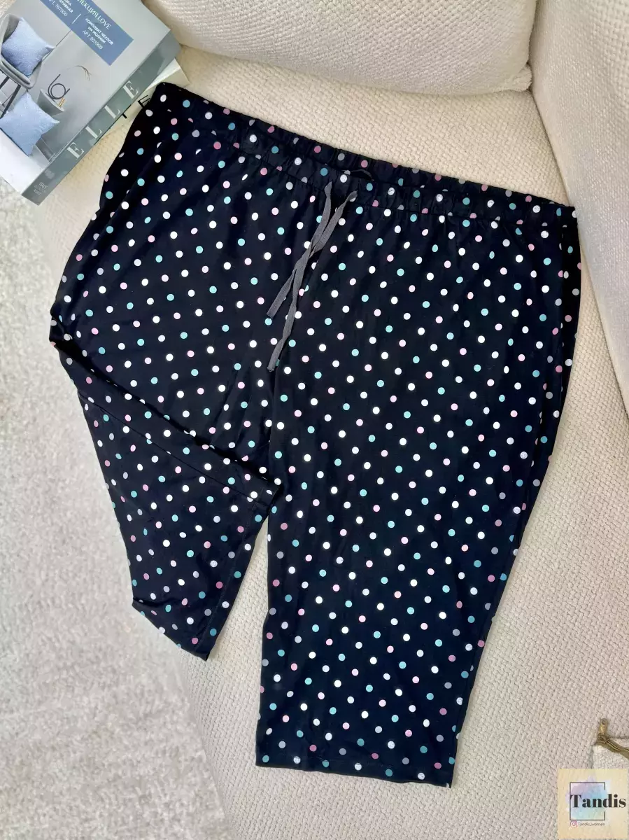 شلوارک خال خالی (مشکی و طوسی)