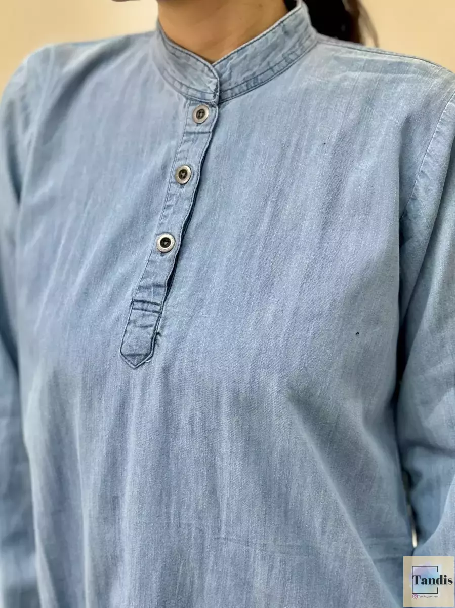 مانتوجین بلند 3 دکمه