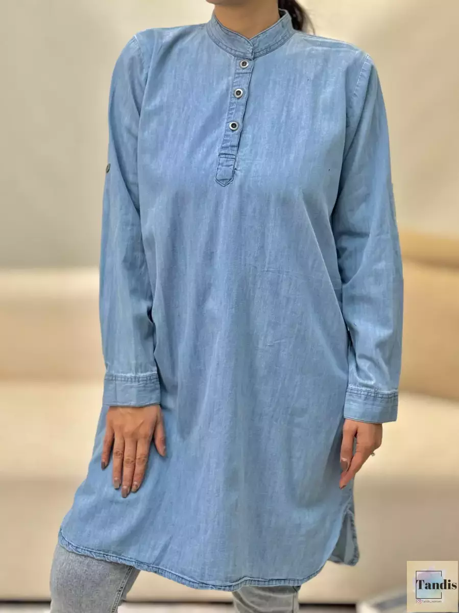 مانتوجین بلند 3 دکمه