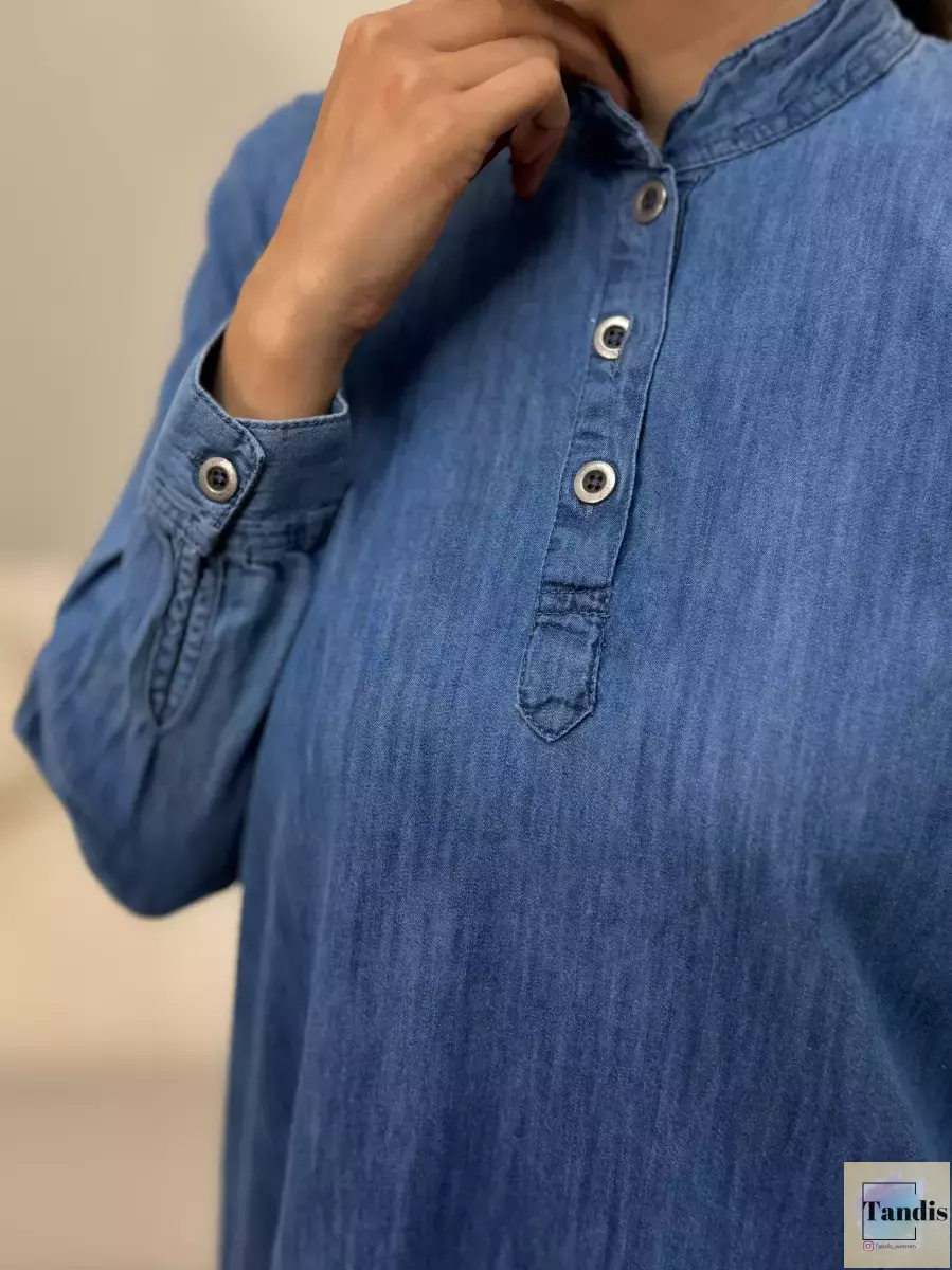 مانتوجین بلند 3 دکمه