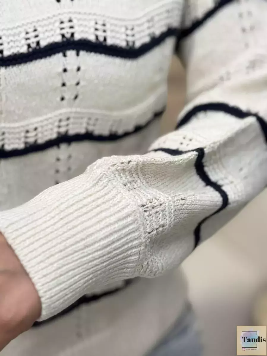 بافت شیری راه راه زری دار