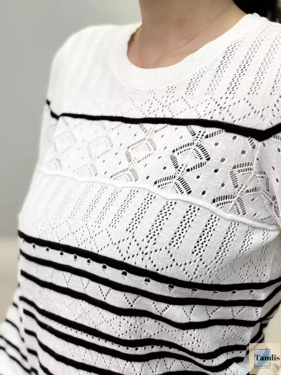 بافت شیری راه راه مشکی