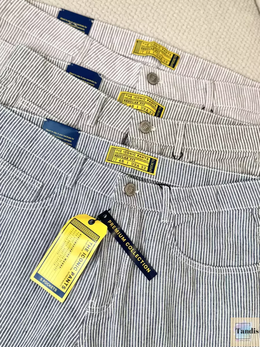 شلوارک لینن راه راه اسپرت