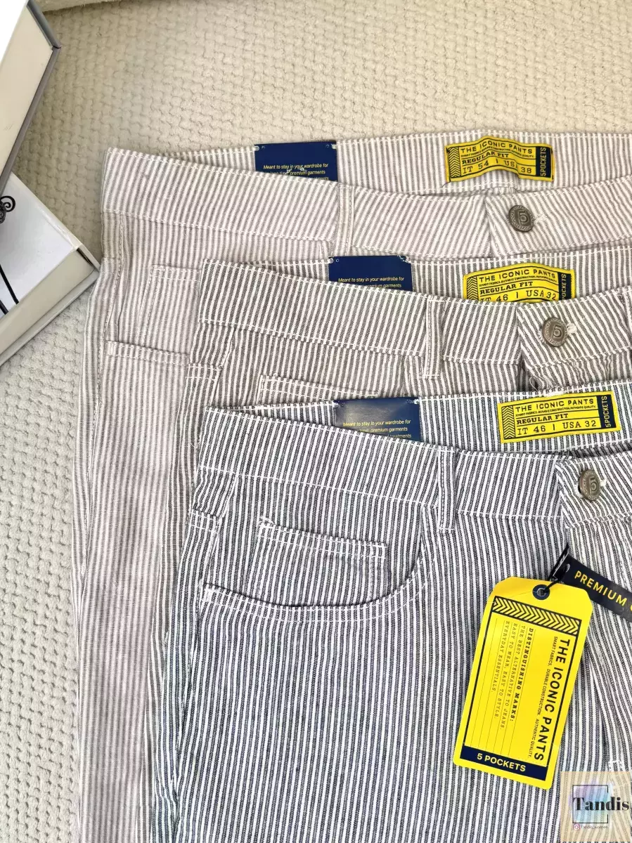 شلوارک لینن راه راه اسپرت