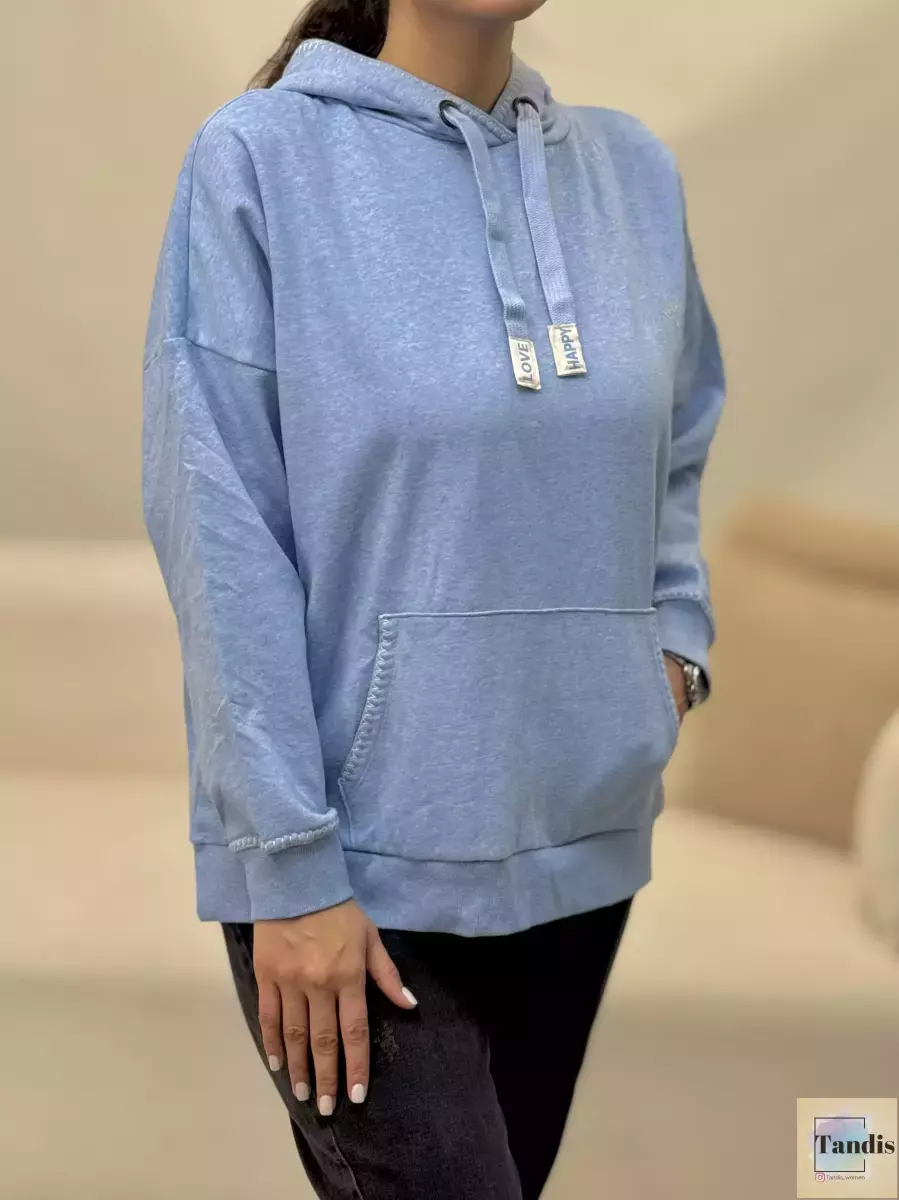 هودی آبی ساده