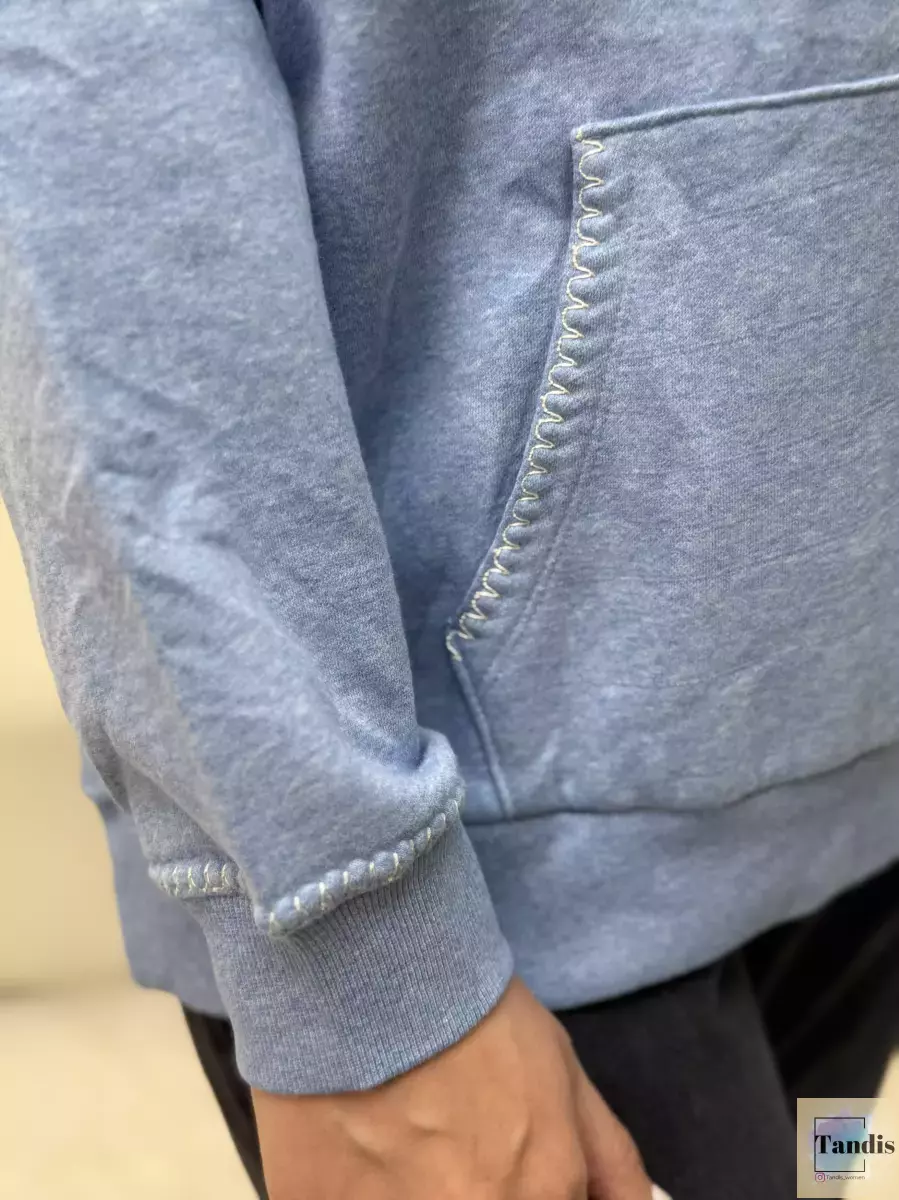 هودی آبی ساده