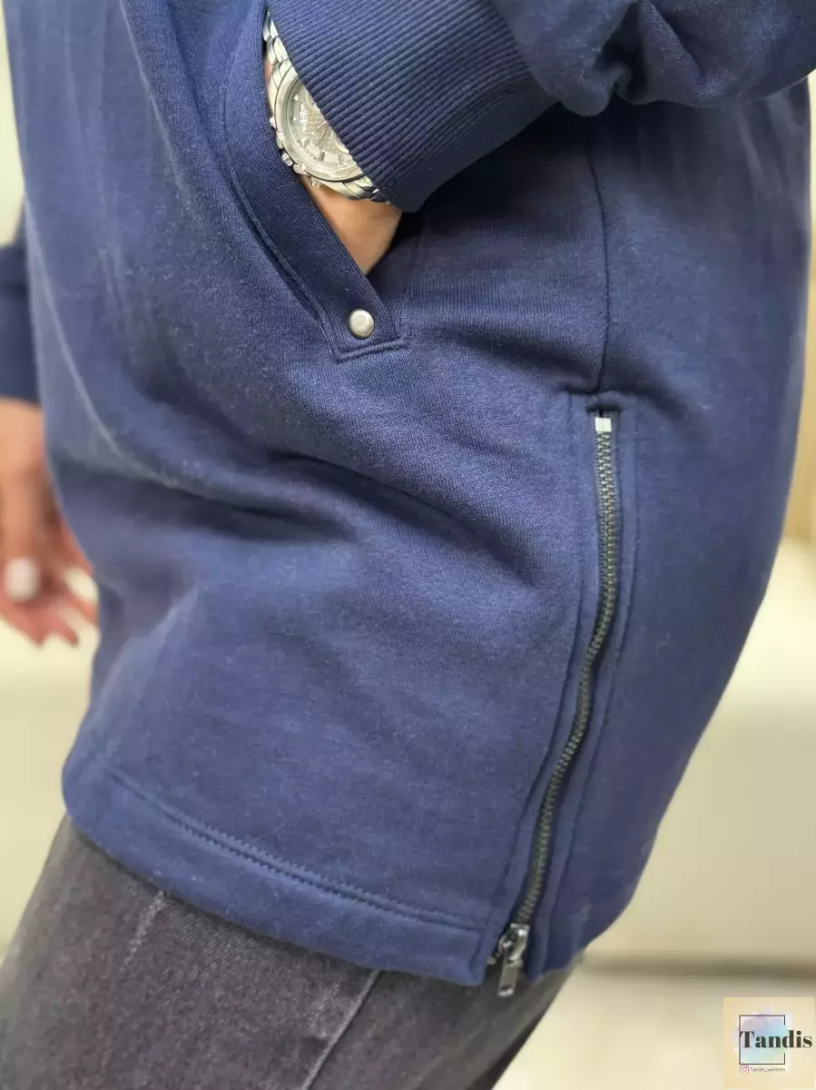 هودی سرمه ای بلند gina