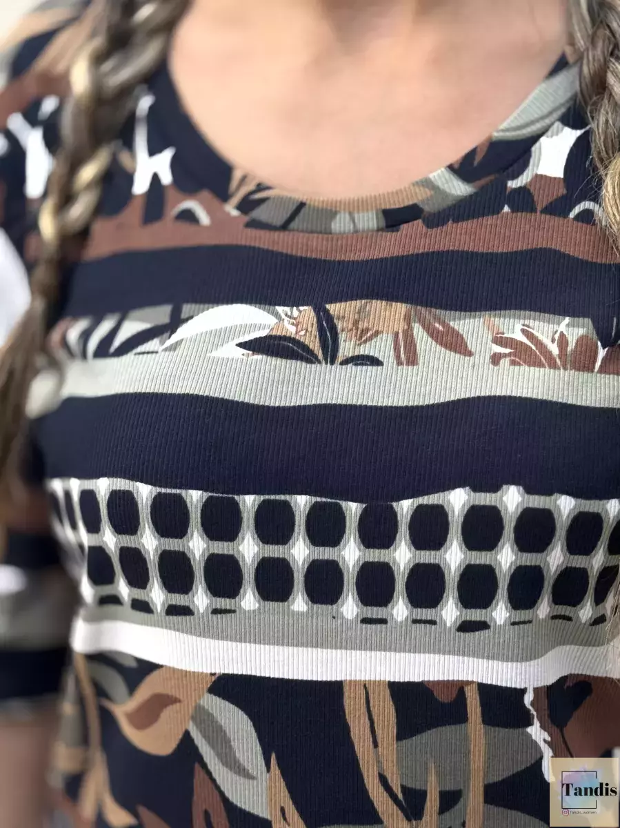 تیشرت کبریتی طرحدار (طرح روشن-طرح تیره)