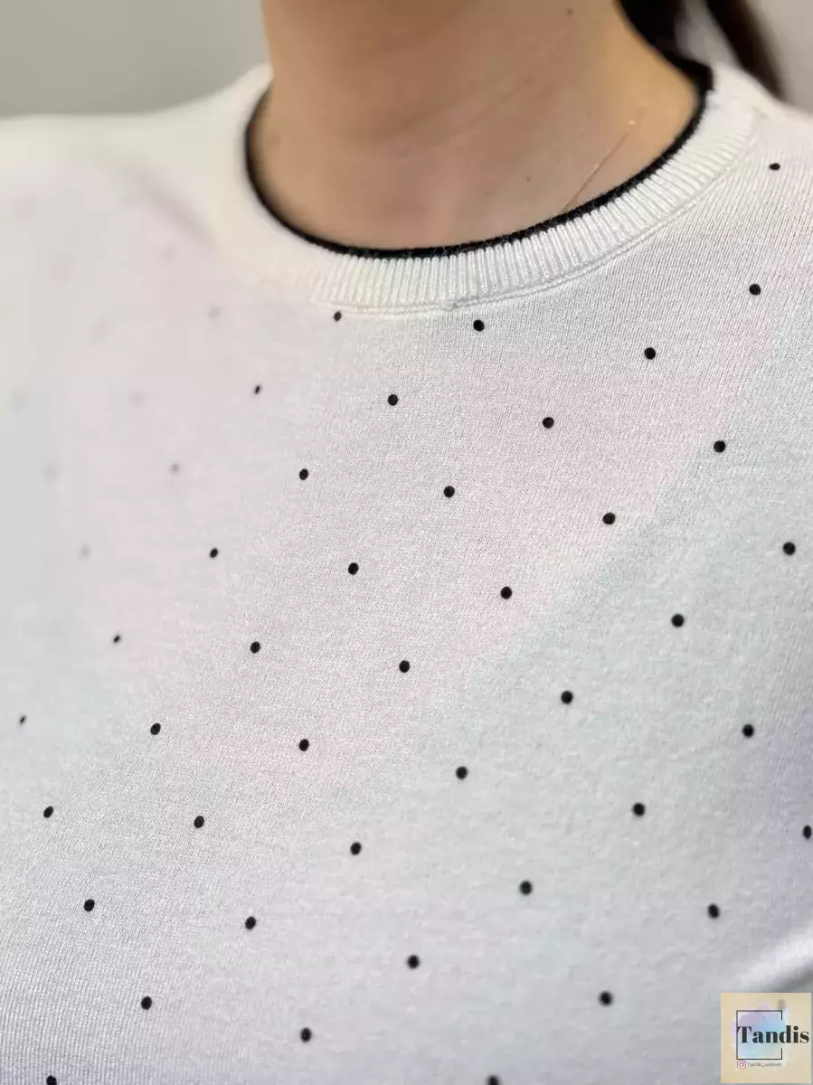 بافت خال دار آستین بلند