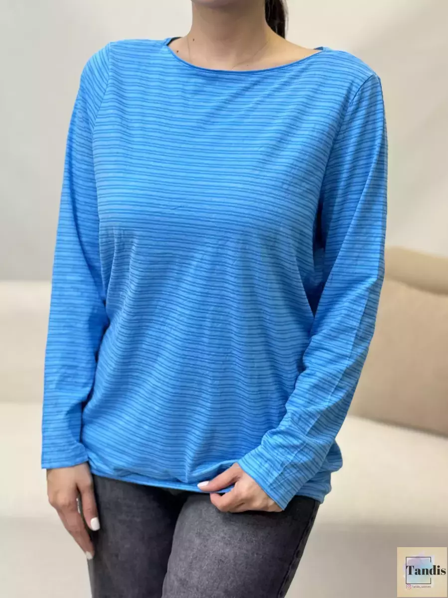 بلوز آستین بلند راه راه سیسیل