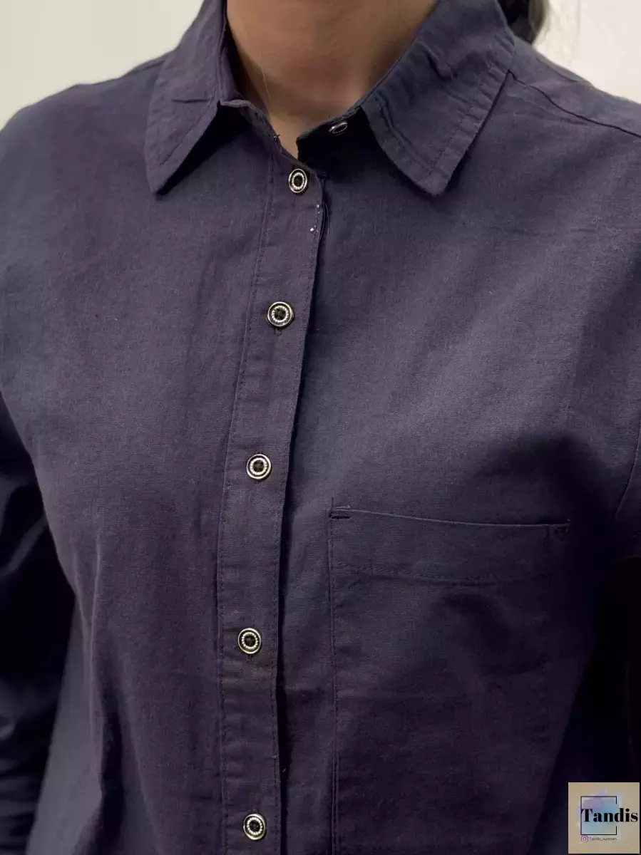 شومیز لینن نوکمدادی