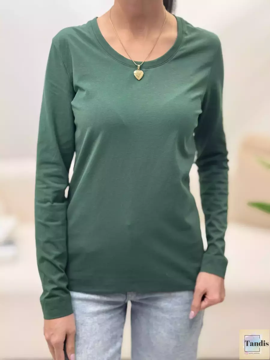 بلوز آستین بلند ساده