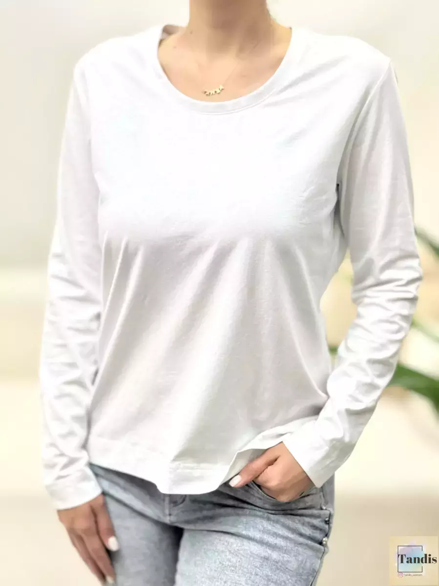 بلوز آستین بلند ساده
