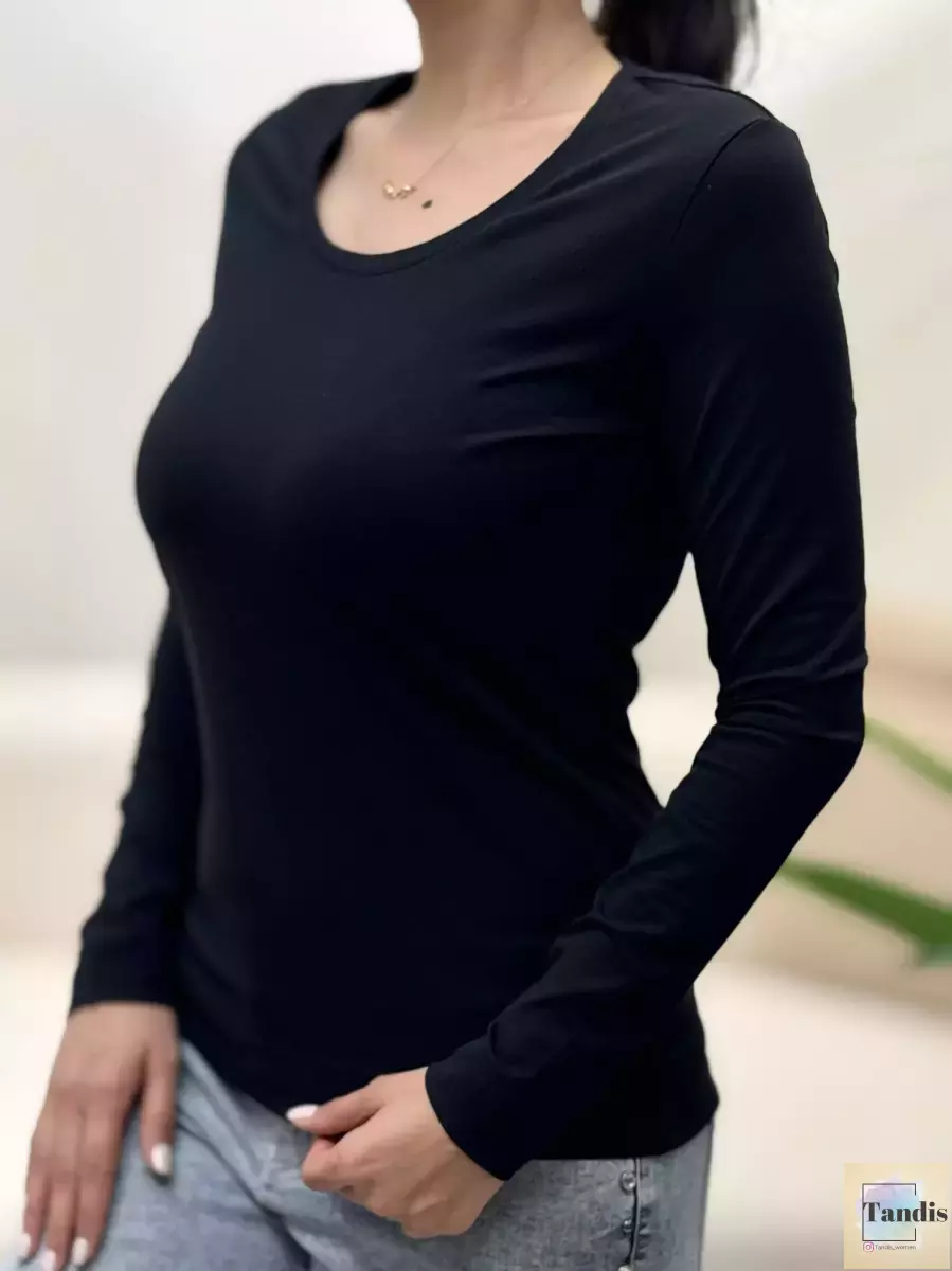 بلوز آستین بلند ساده