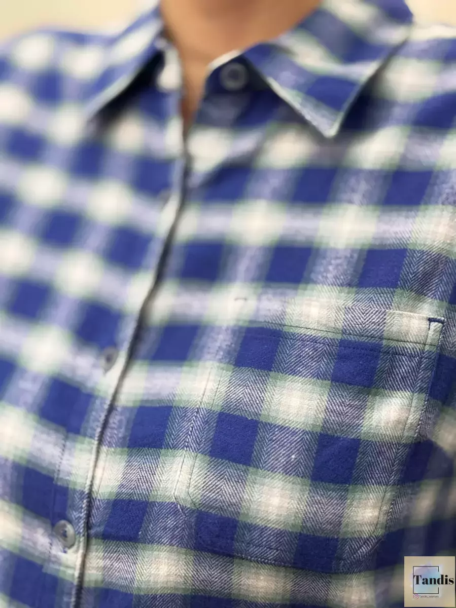 شومیز پشمی چهارخانه