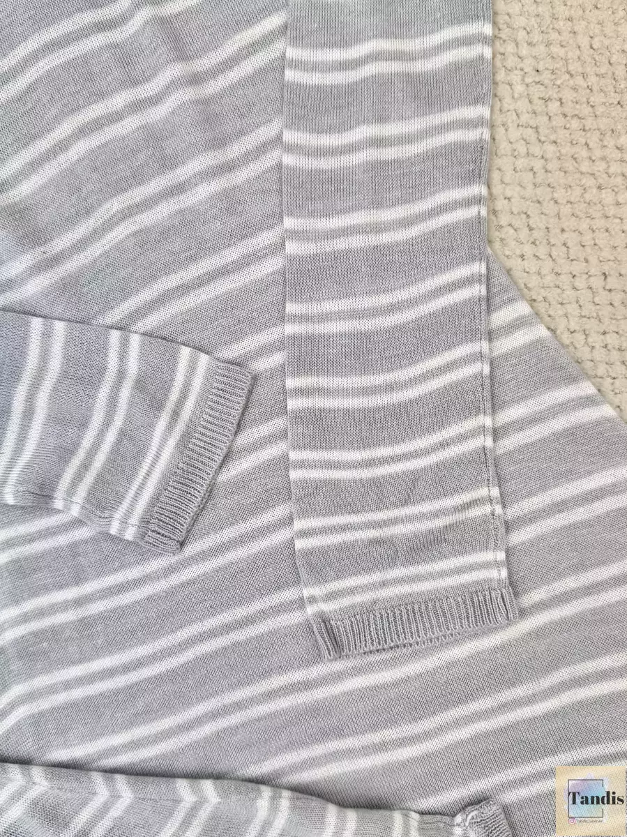 تونیک بافت راه راه طوسی