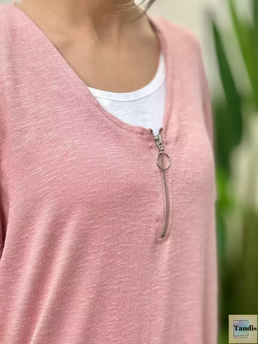 بلوز جلو زیپ دار