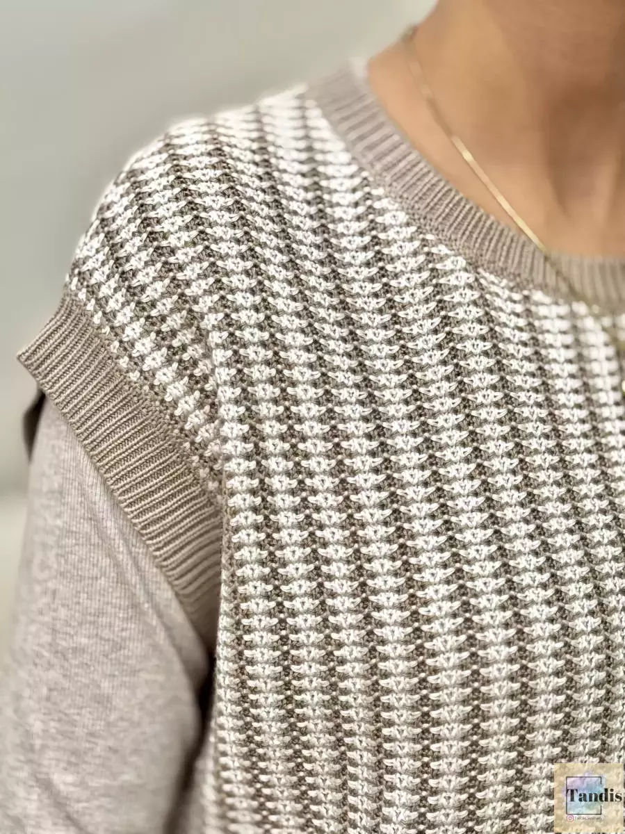 وست بافت پشت دکمه ikka