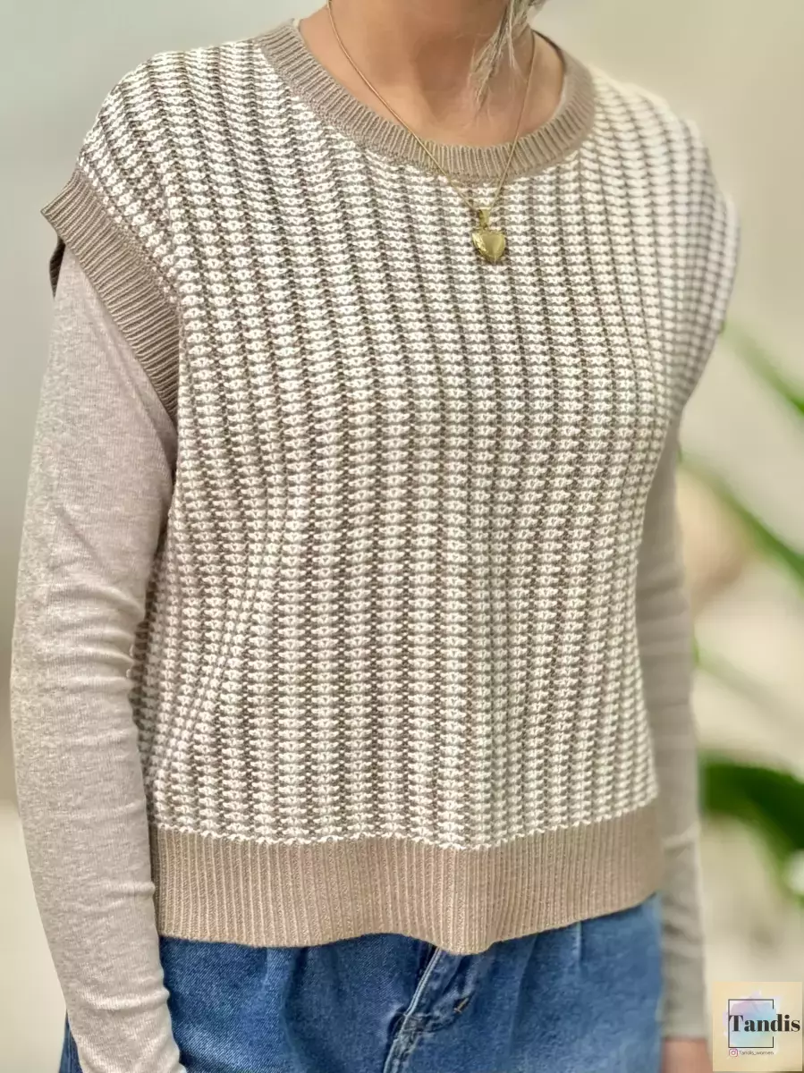 وست بافت پشت دکمه ikka