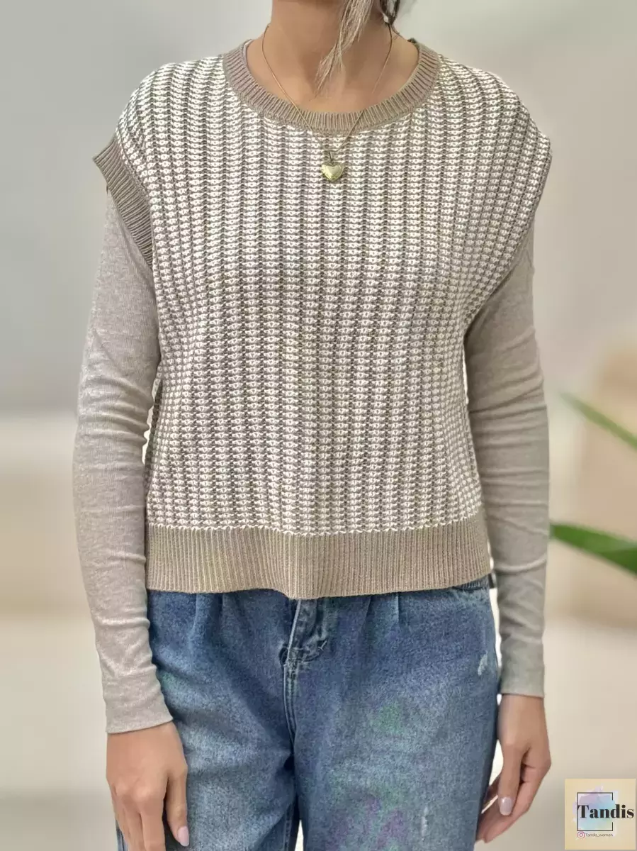 وست بافت پشت دکمه ikka