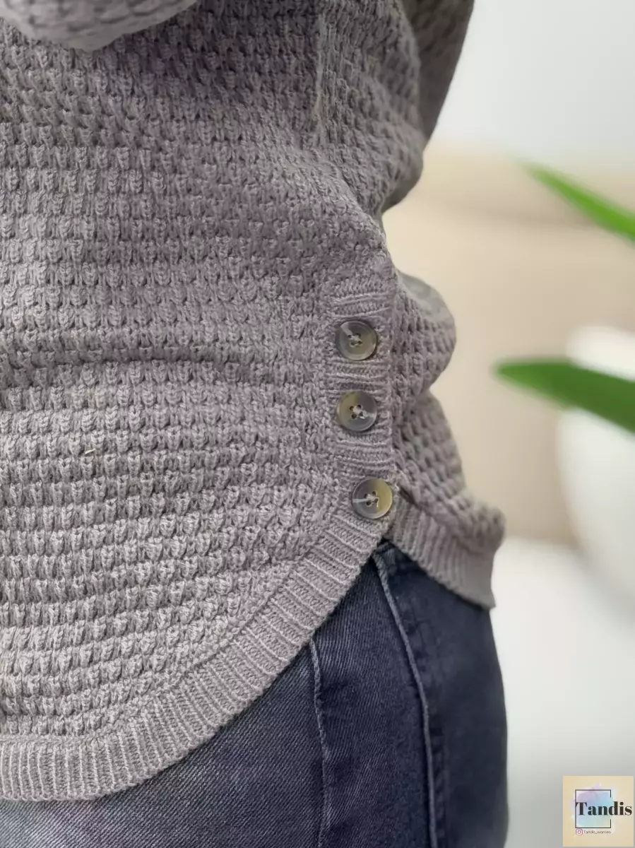 بافت بلند بغل  دکمه (رنگبندی)