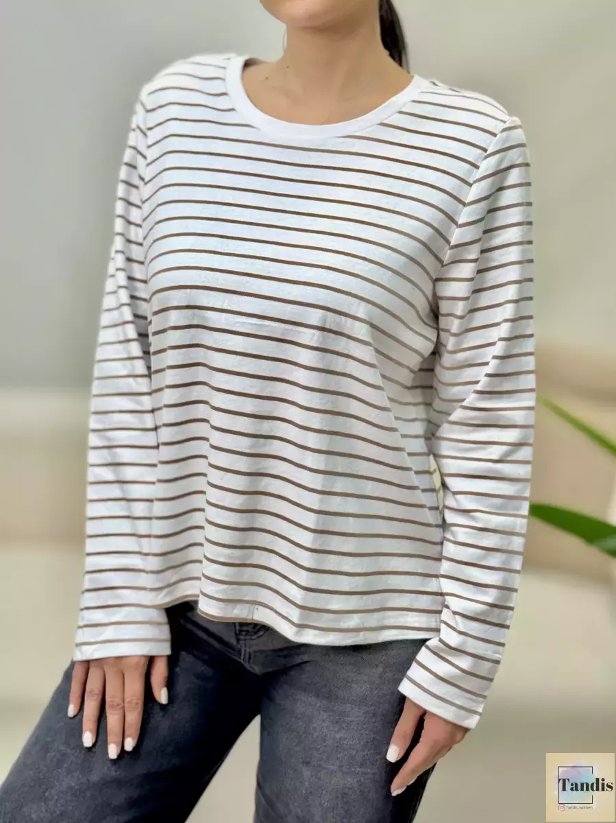 بلوز کبریتی راه راه cotton رنگبندی