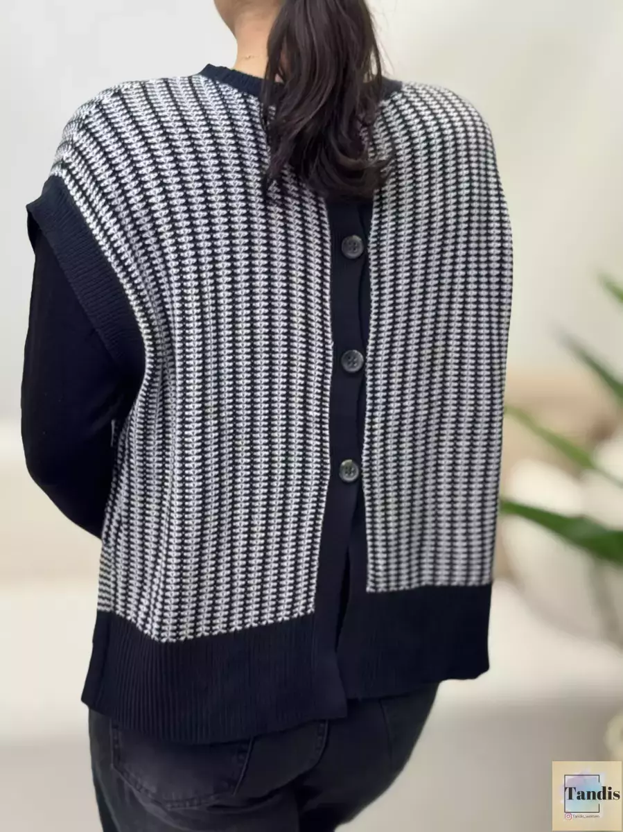 وست بافت پشت دکمه ikka