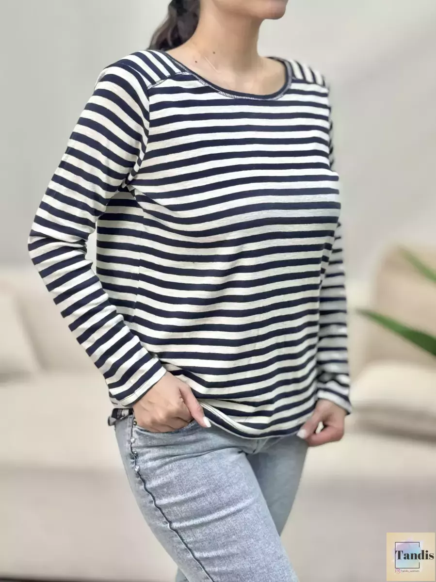 بلوز پاییزه راه راه GINA