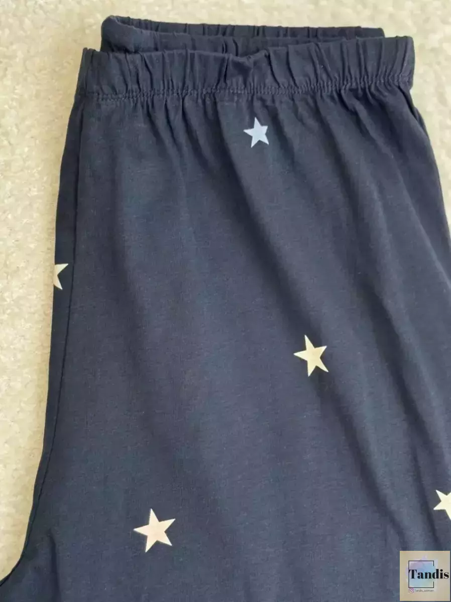 شلوار راحتی آنکو سرمه ای طرح ستاره