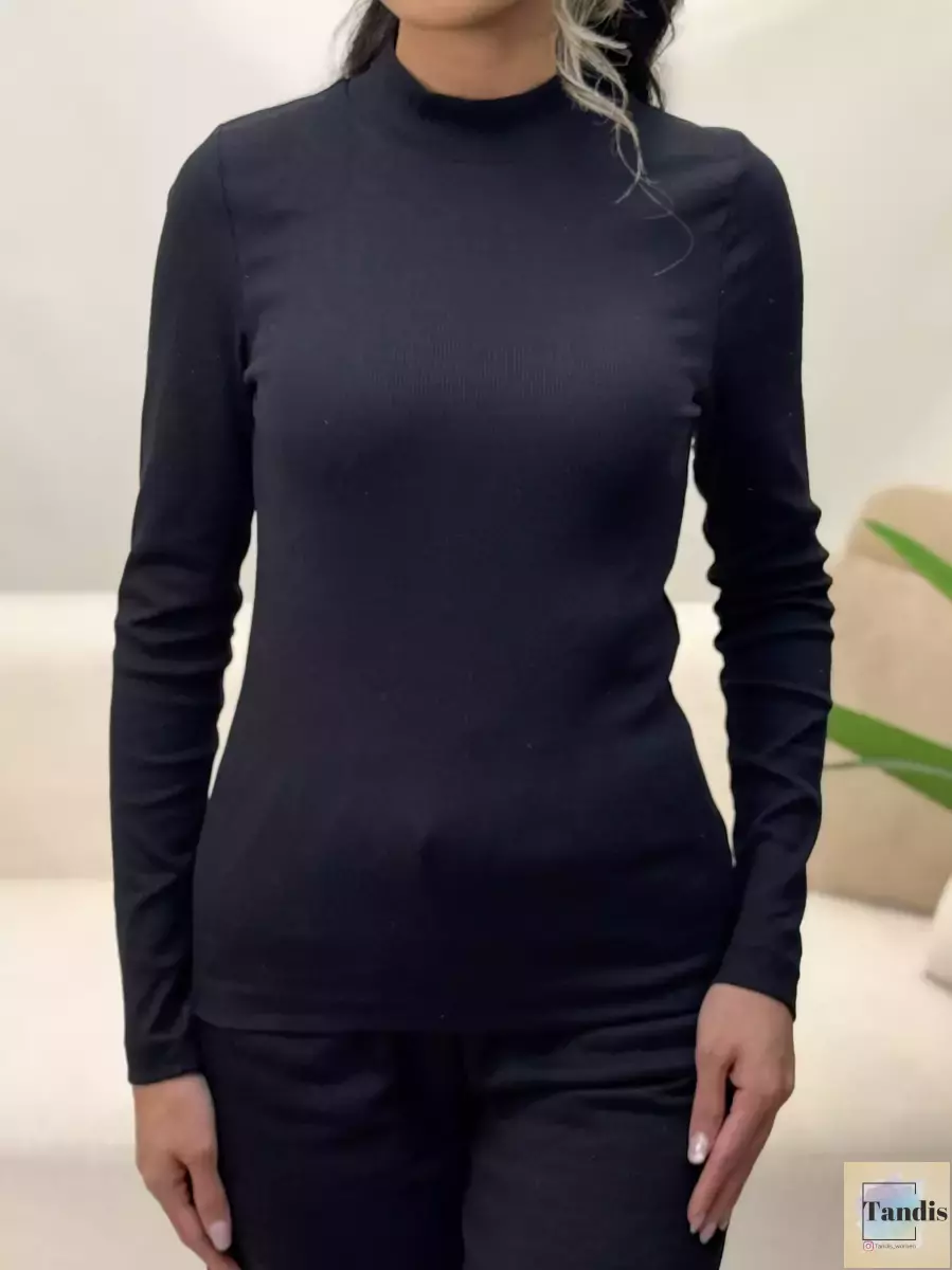 بلوز کبریتی یقه3سانت ساده