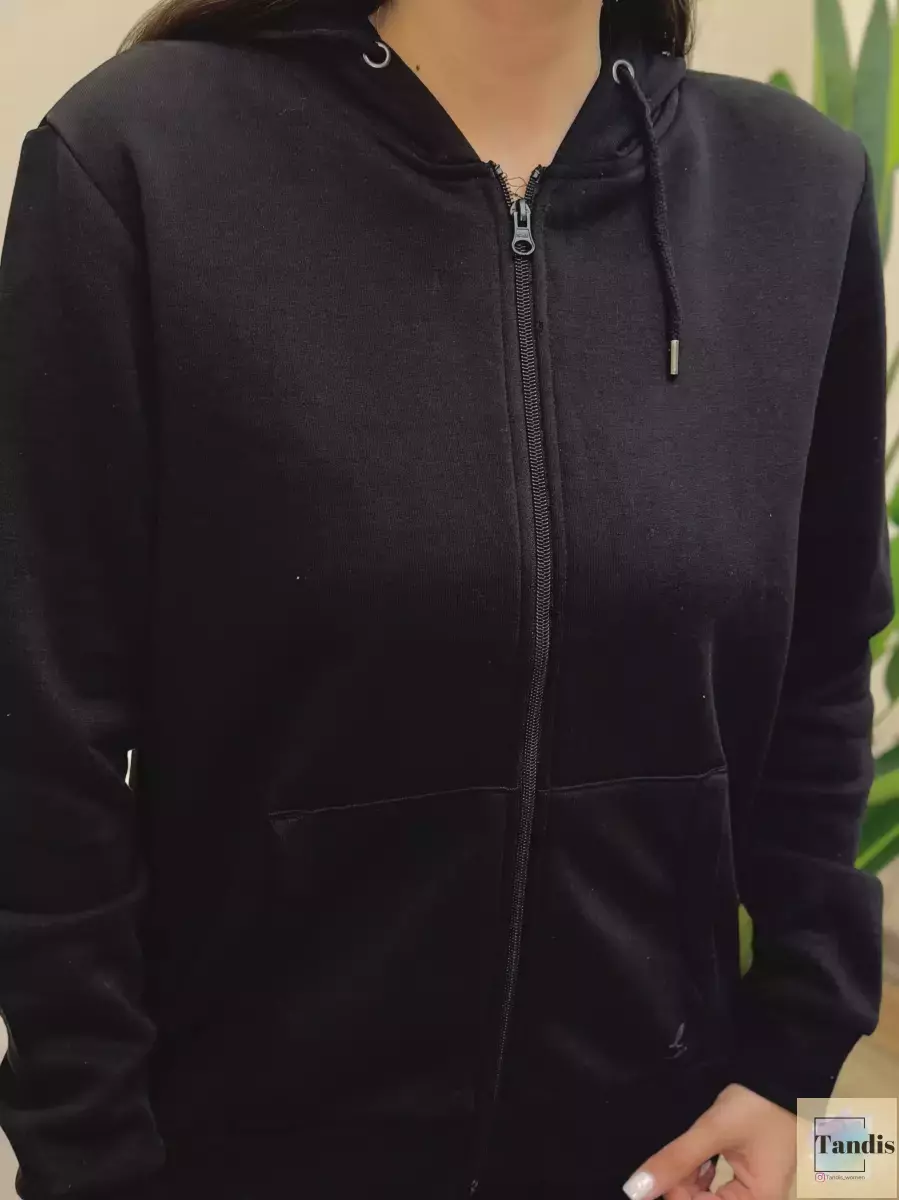 سویشرت کلاه دار مشکی