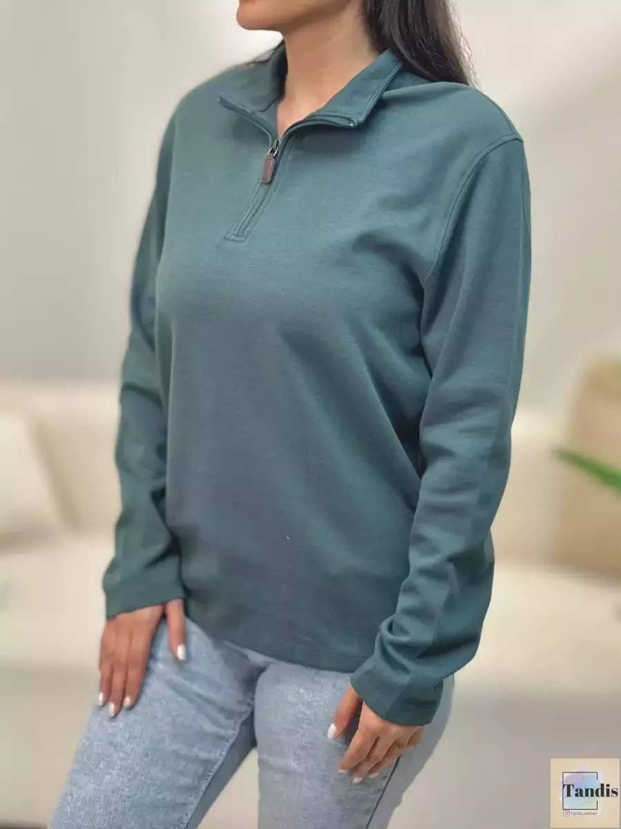 دورس نیم زیپ(سبز ومشکی)