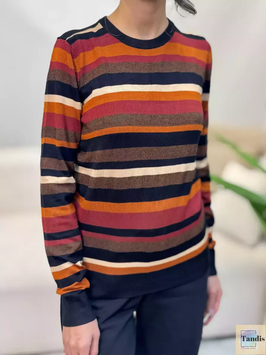 بافت راه راه رنگی h&m