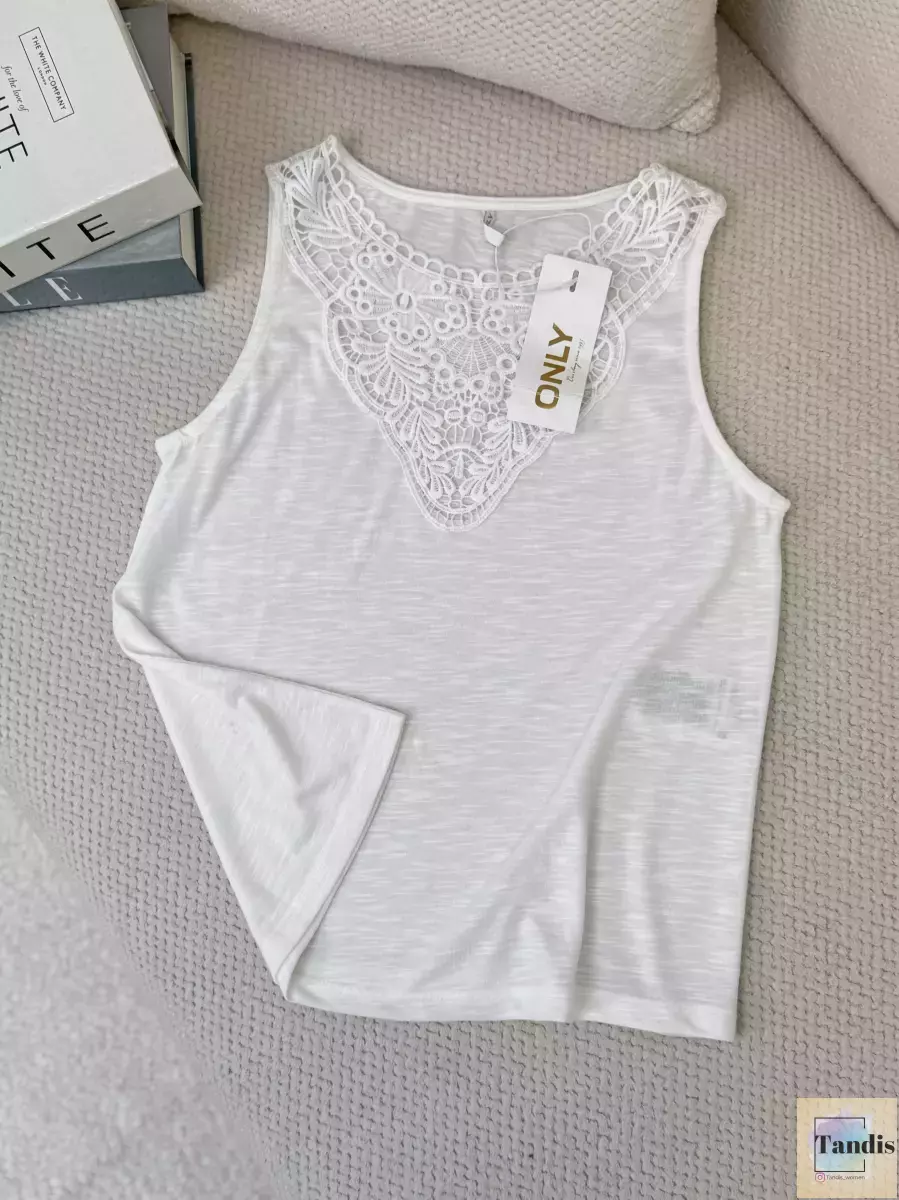 تاپ گیپوردار لیمویی و سفید