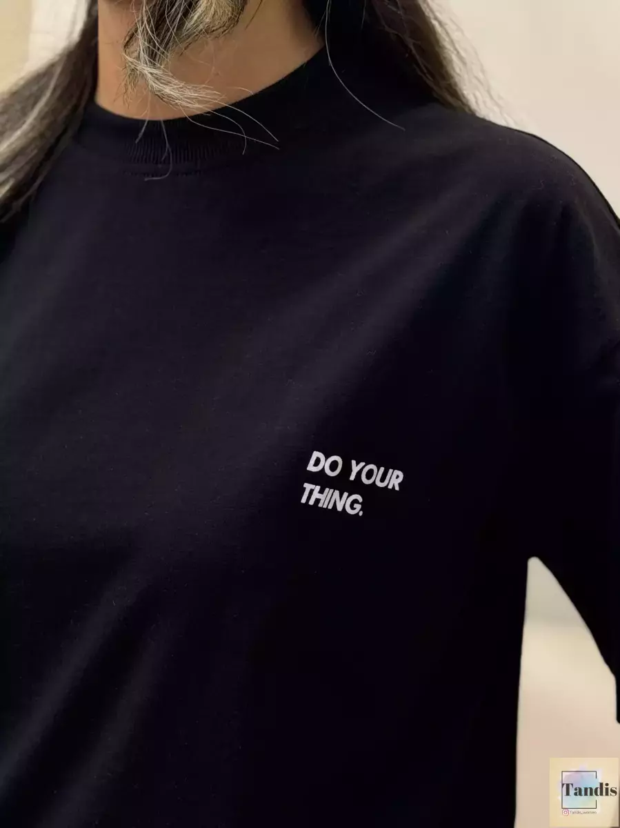 ست تیشرت و شلوار اسلش مشکی