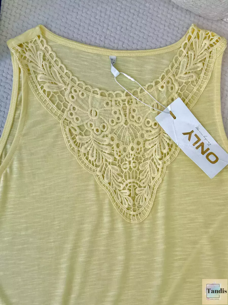 تاپ گیپوردار لیمویی و سفید