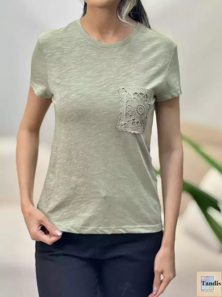 تیشرت ONLY جیب گلدوزی