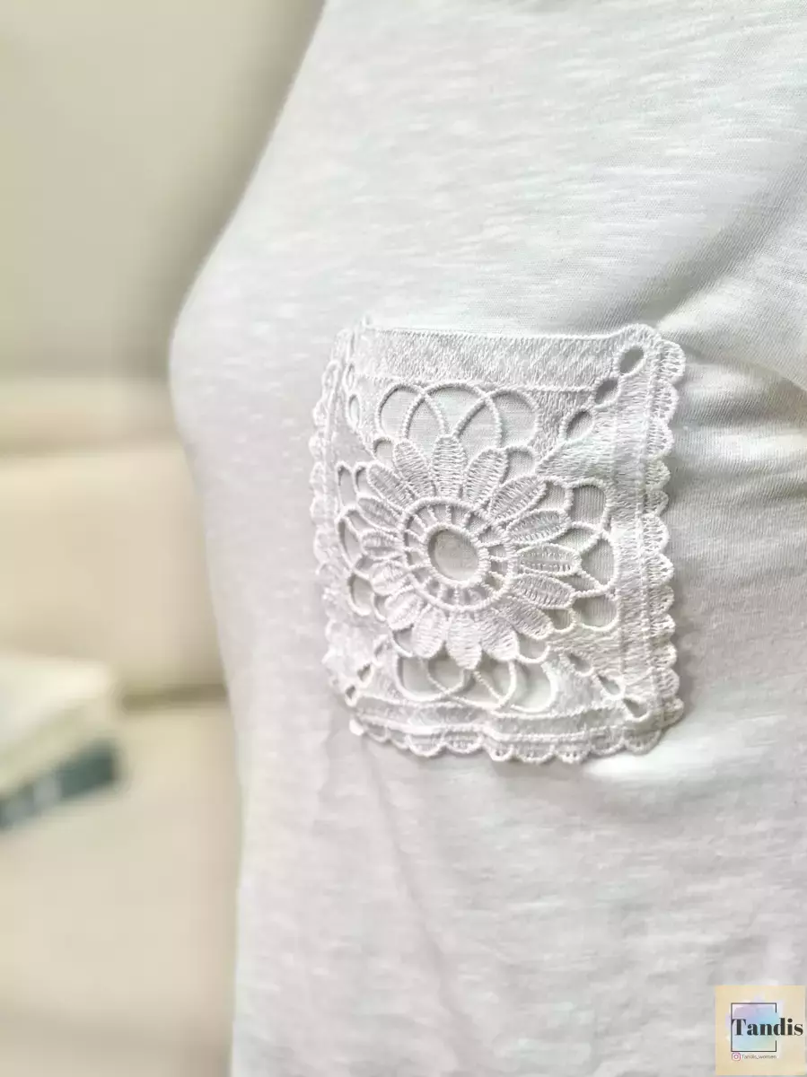 تیشرت ONLY جیب گلدوزی