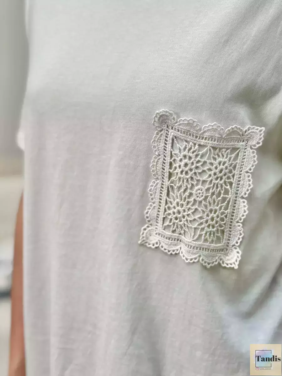 تیشرت ONLY جیب گلدوزی