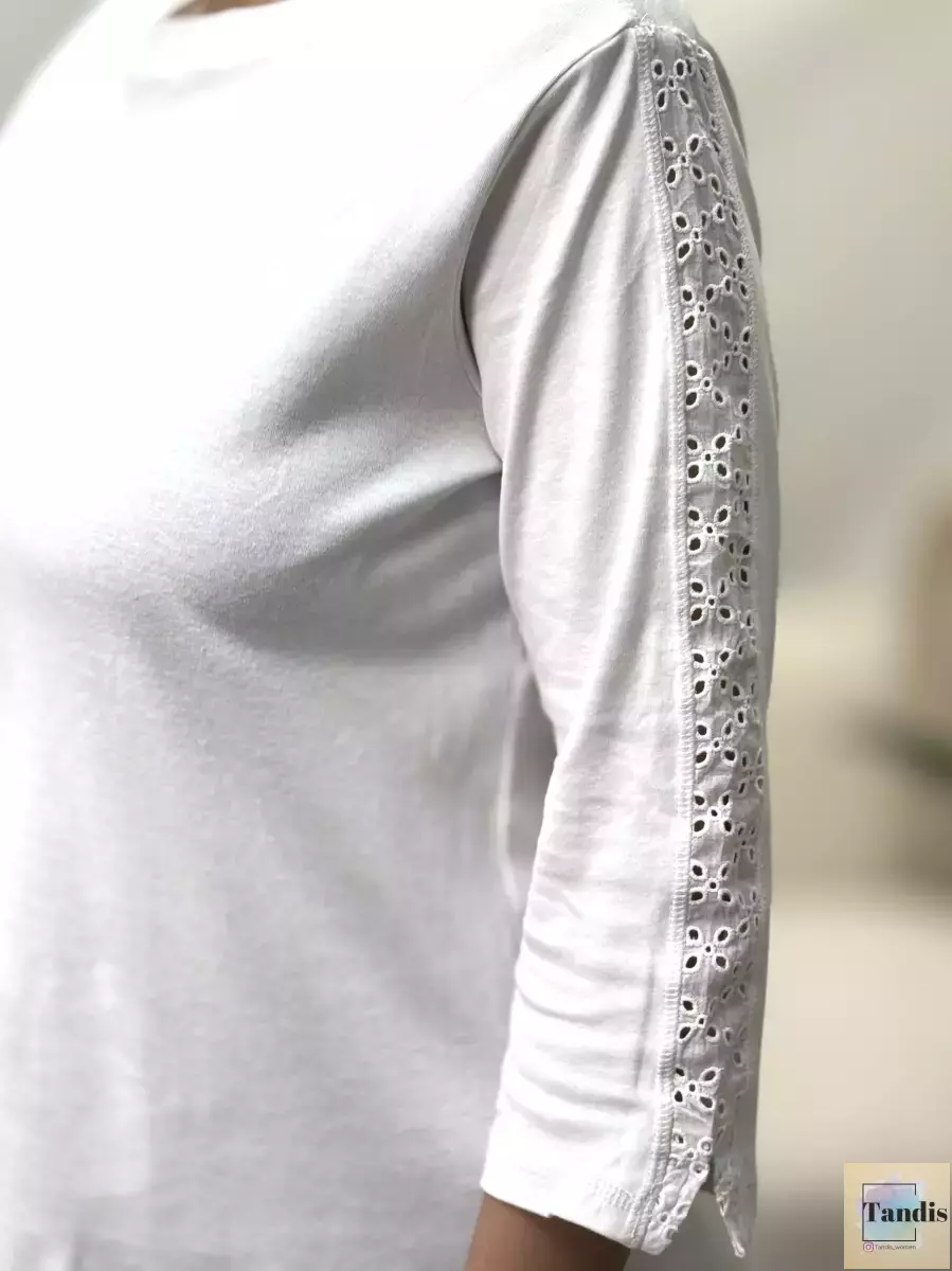 بلوز آستین بلند خامه دوزی