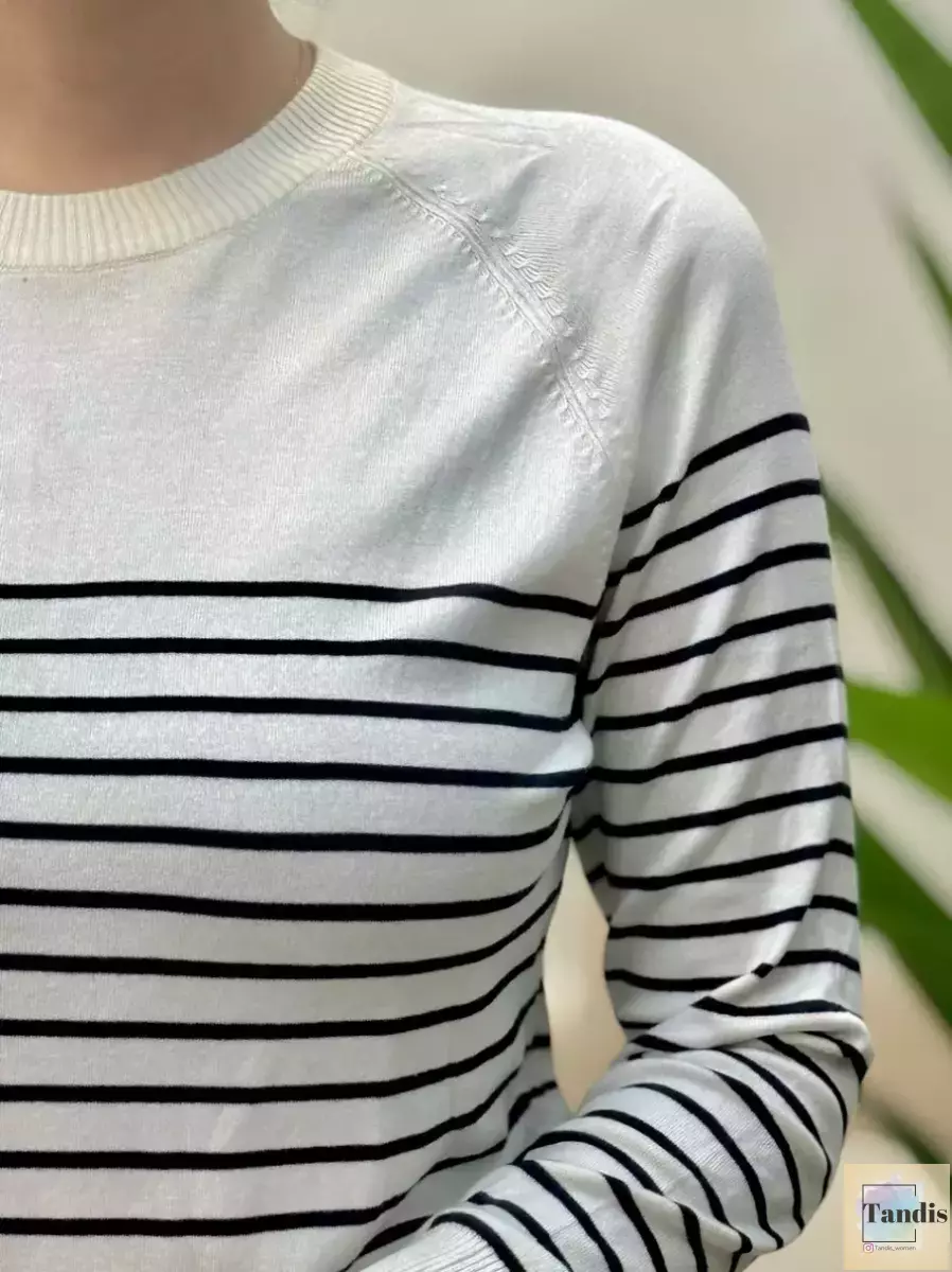 بافت راه راه c&a سفید و مشکی