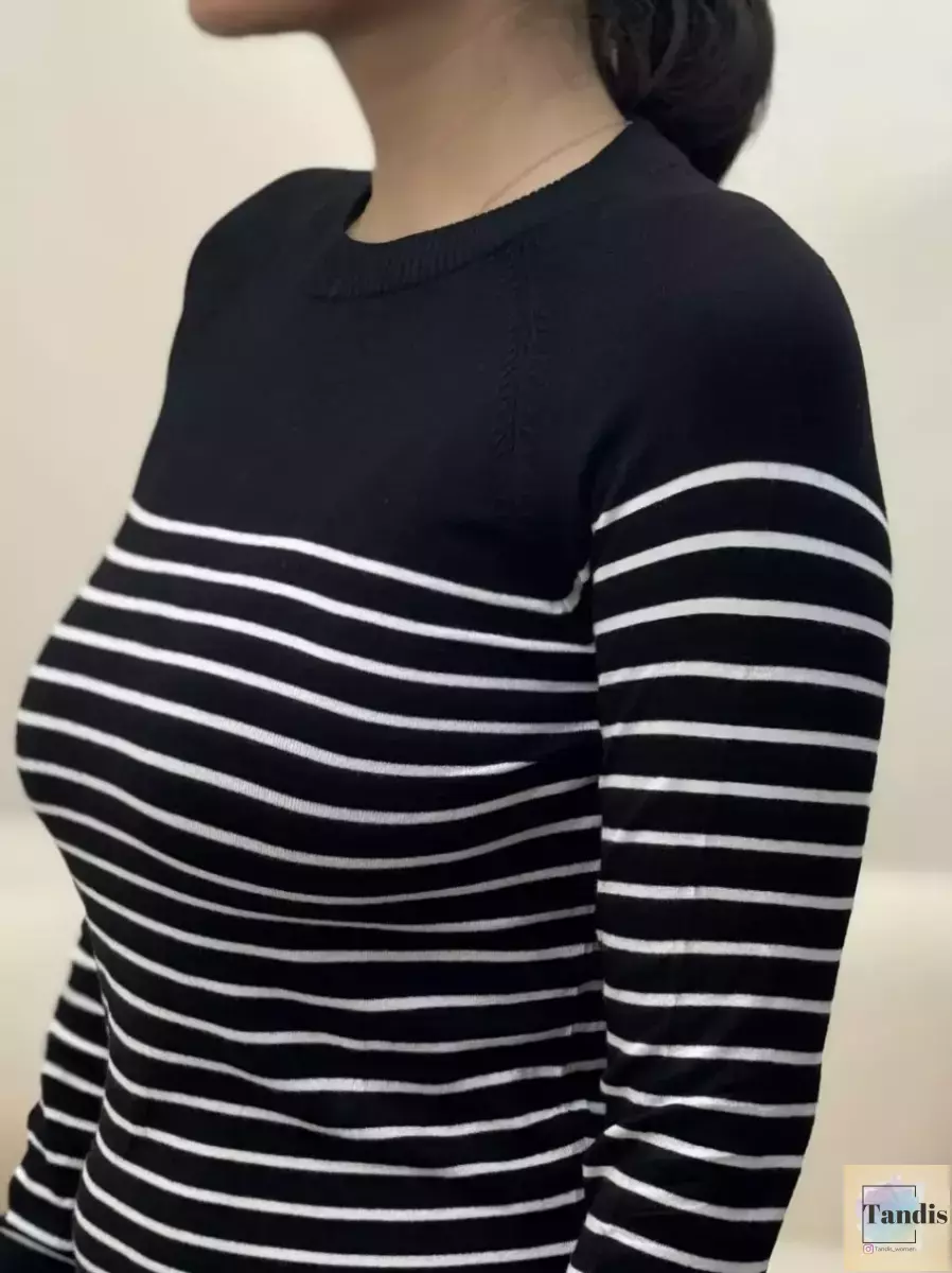 بافت راه راه c&a سفید و مشکی