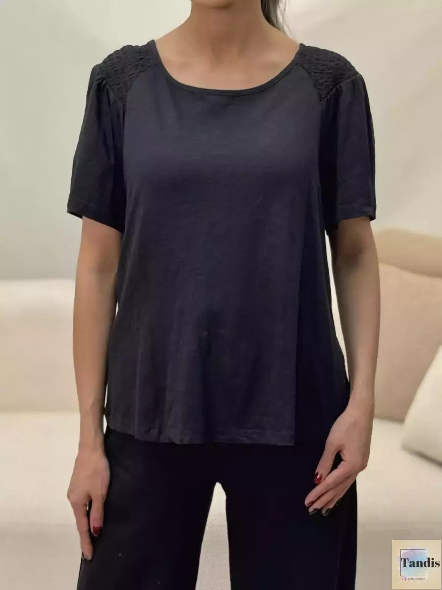 تیشرت سرشانه کش  (4رنگ)