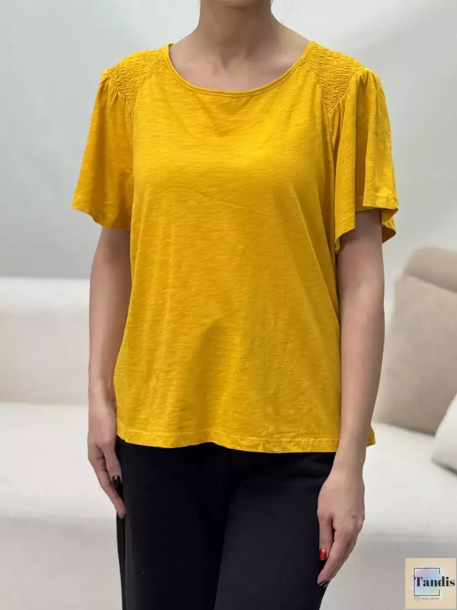 تیشرت سرشانه کش  (4رنگ)