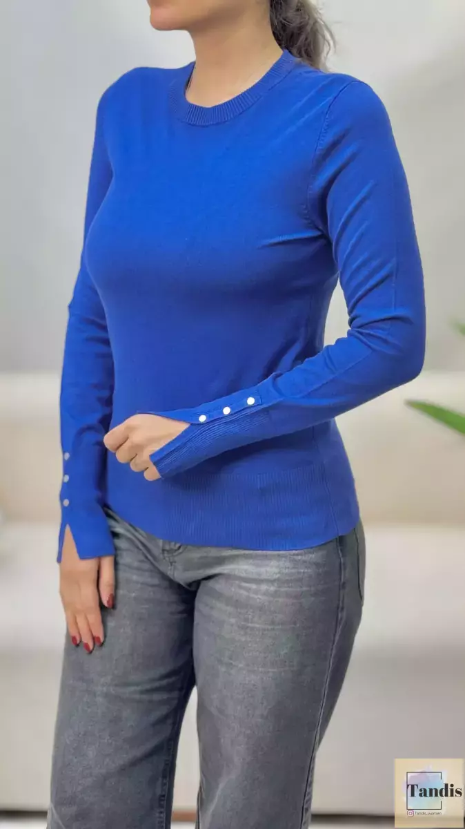 بافت یقه گردآستین دکمه