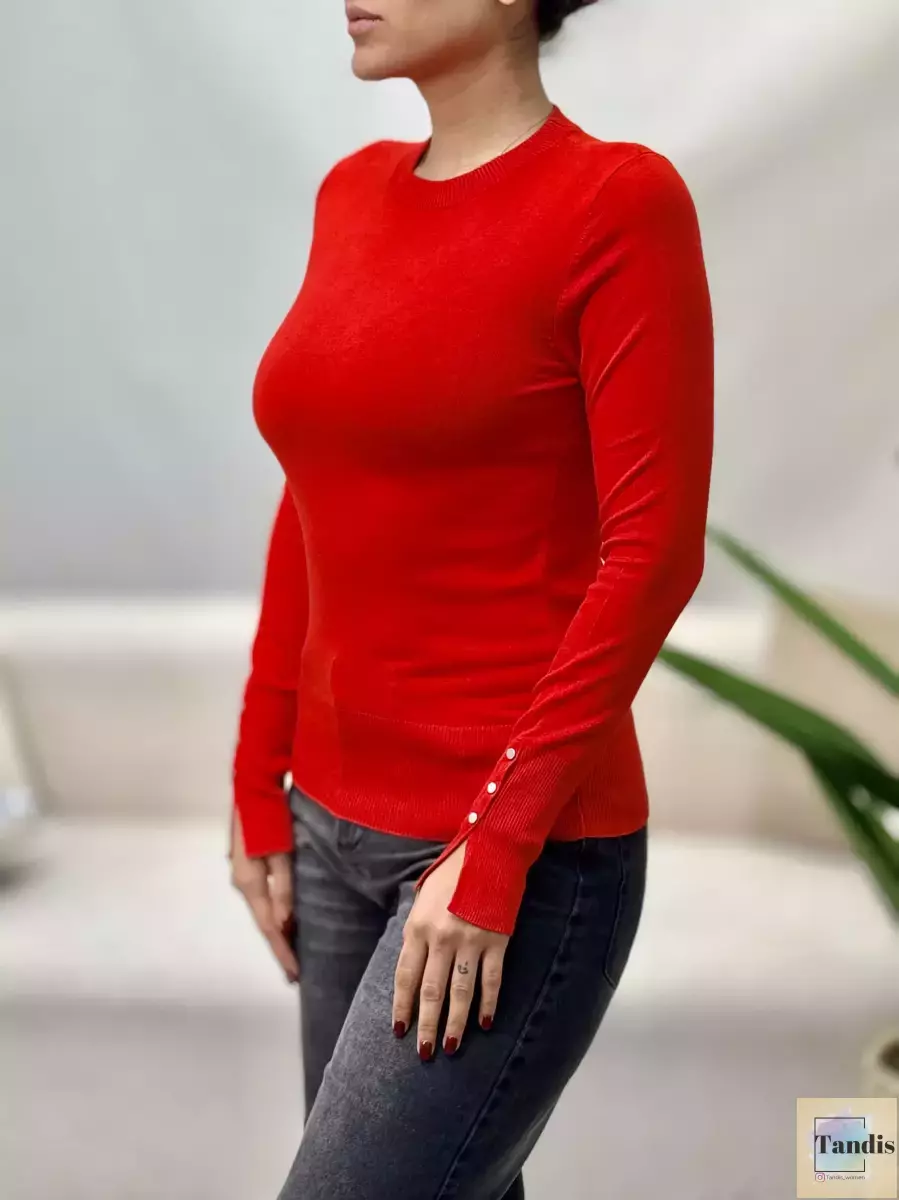 بافت یقه گردآستین دکمه