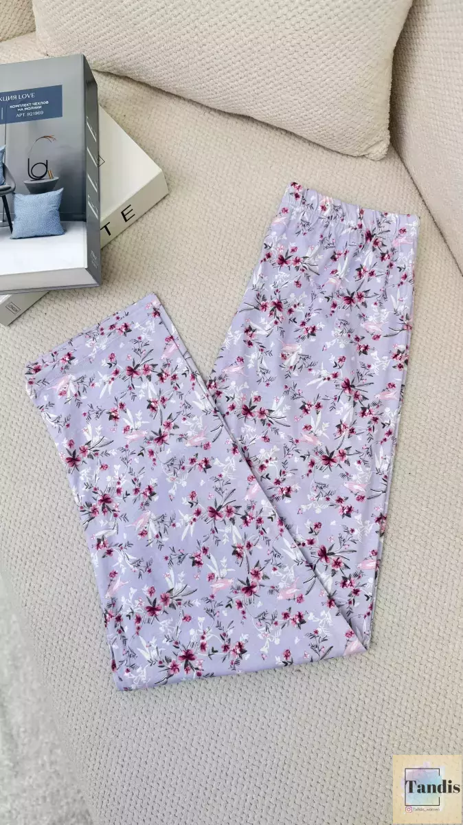 شلوار راحتی یاسی طرح گل