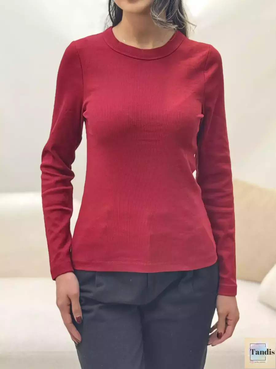 بلوز آستین بلند کبریتی COTTON (رنگبندی)